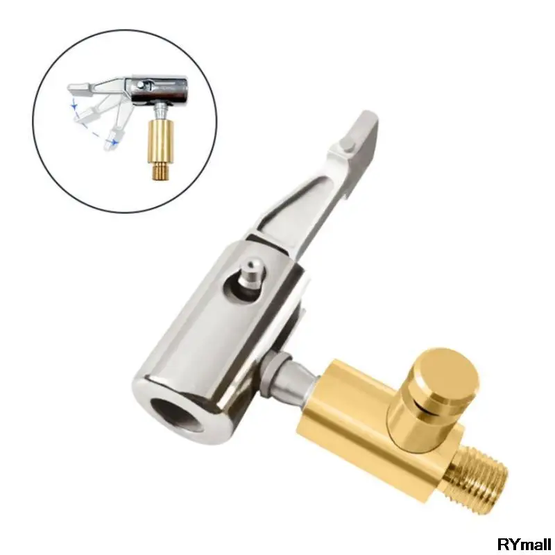 

Stainless Steel Tire Chucks Air Compressor Air Chucks Tire Inflation Nozzle for Car Bike Motorcycles