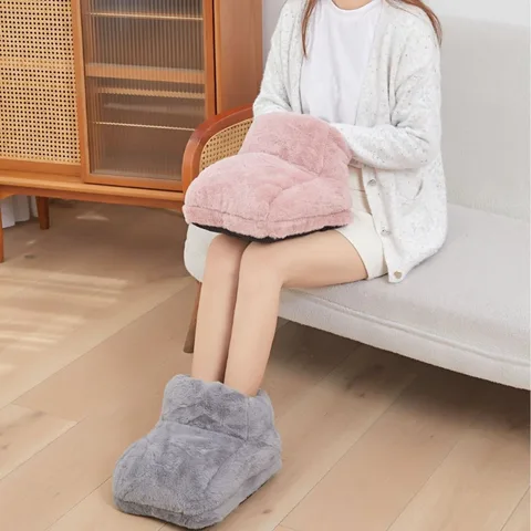Электрический обогреватель для ног, зарядка через USB, комфортная флисовая замшевая подушка для ног, быстрые нагревательные подушечки для дома, спальни, сна