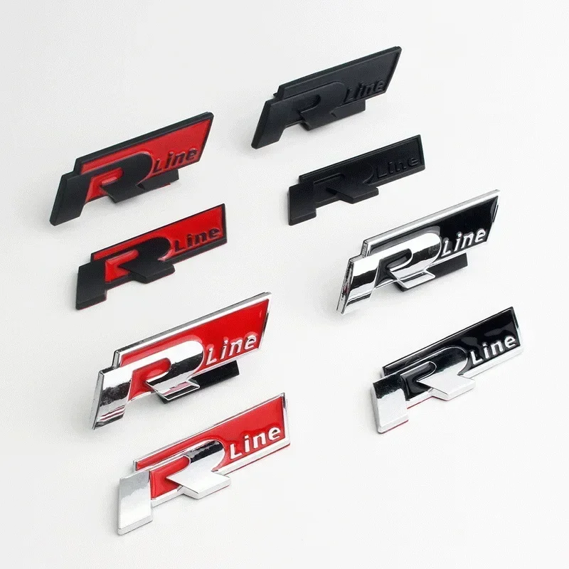 Эмблема передней решетки автомобиля для Volkswagen Rline Polo Passat B5 B7 Golf 3 4 5 Jetta Touareg