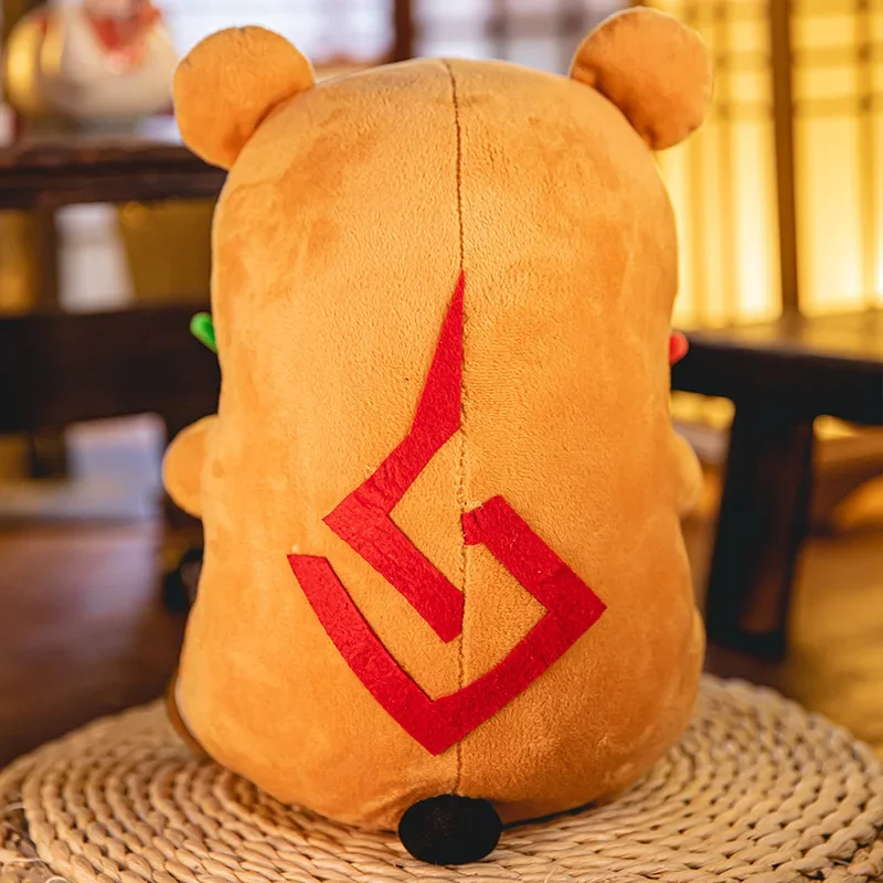 Аниме Genshin Impact Kawaii Плюшевые игрушки Xiangling Guoba Плюшевая Кукла мультфильм косплей