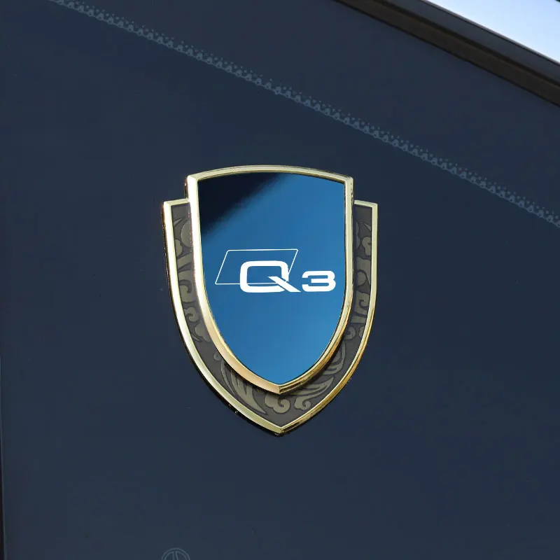 

Автомобильная наклейка, эмблемы, боковая защита, значок, наклейка на окно кузова автомобиля для Audi Q3, автомобильные аксессуары