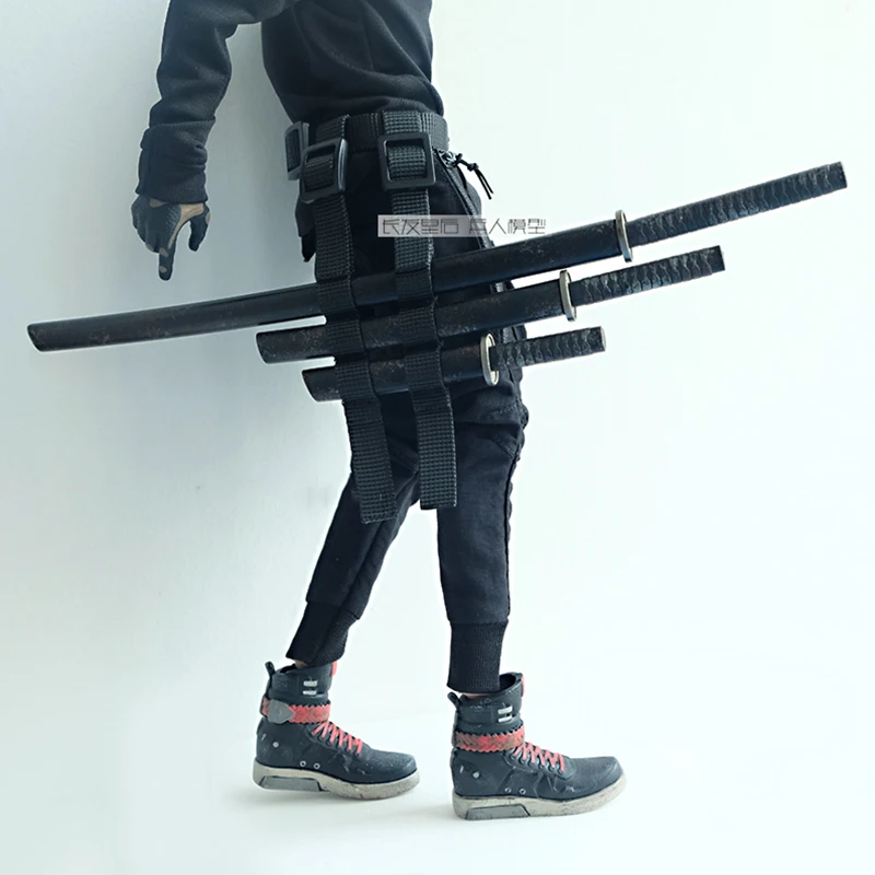 

Многофункциональный ремень 3ATOYS, черный нож для экшн-фигурки 12 дюймов, 1:6