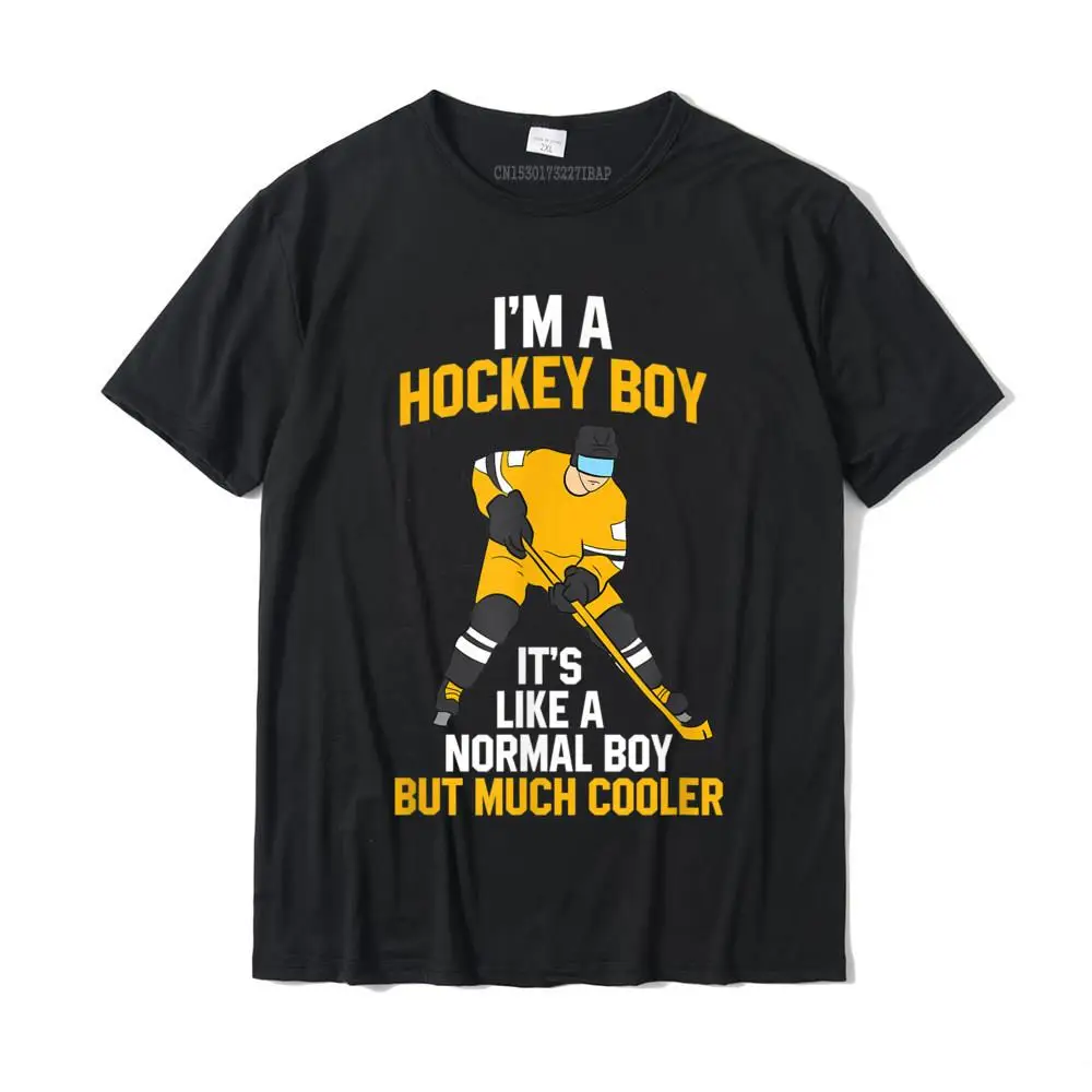

Ice Hockey Boy Hockey Son Ice Hockey T-Shirt Crazy Top T-Shirts For Men Cotton Tees Customized Special