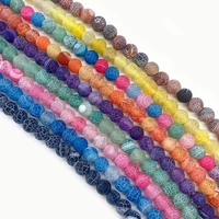 1 strand weathering agate loose beads strand 6810mm sizes round shaped diy for making necklace bracelets earrings 16 colors
