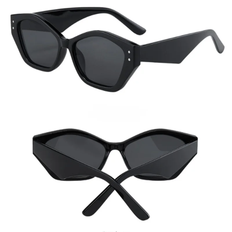 Зеркальные солнцезащитные очки в стиле ретро с двойным лучом и лягушкой мужские