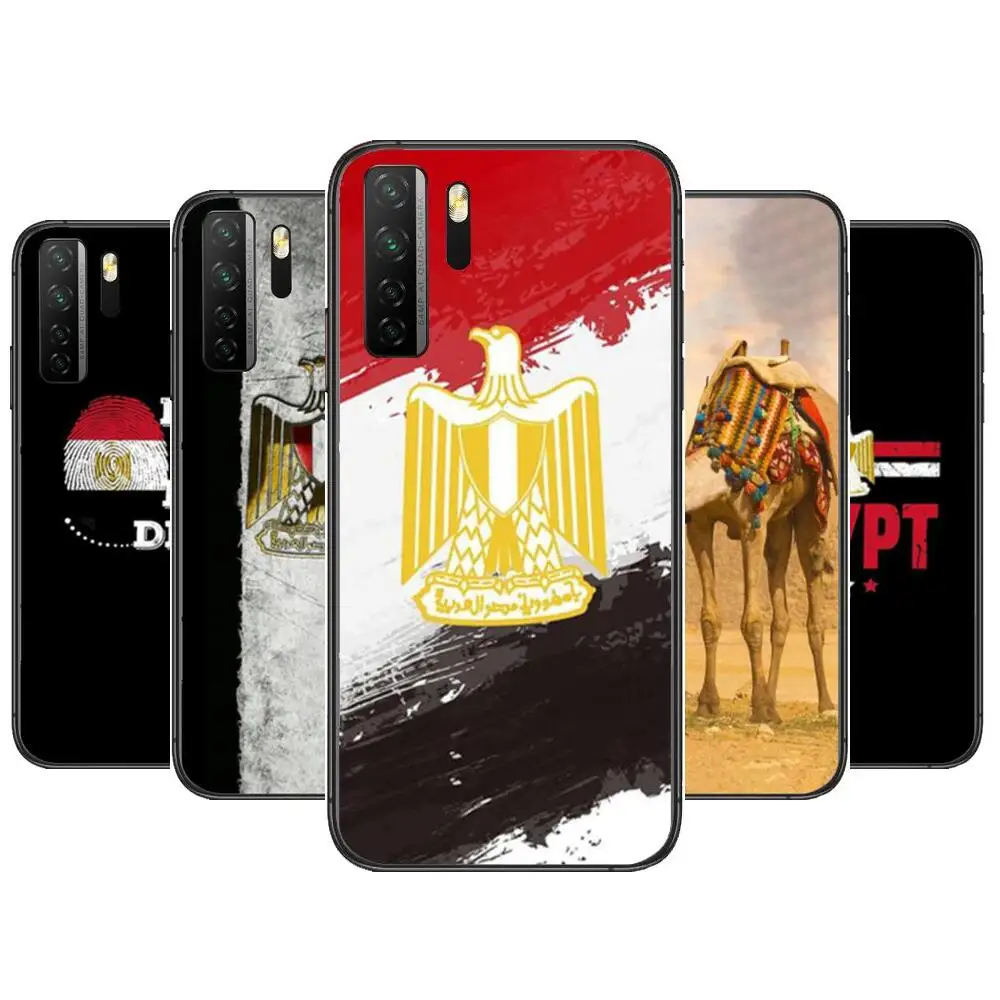 

Egypt Flag Black Soft Cover The Pooh For Huawei Nova 8 7 6 SE 5T 7i 5i 5Z 5 4 4E 3 3i 3E 2i Pro Phone Case cases