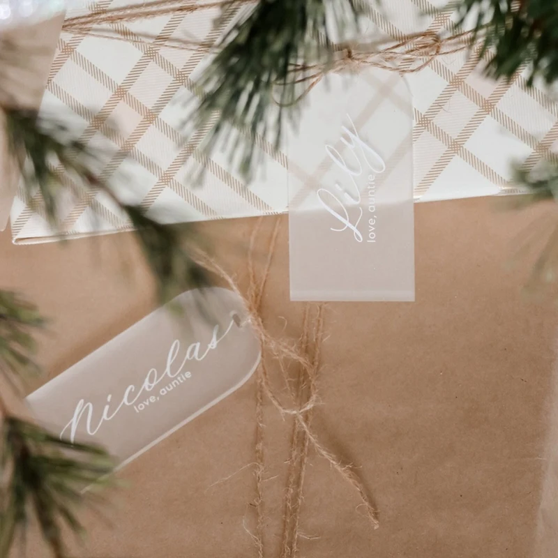 Матовая акриловая свадебная пустая карточка с прозрачной аркой подарочная бирка