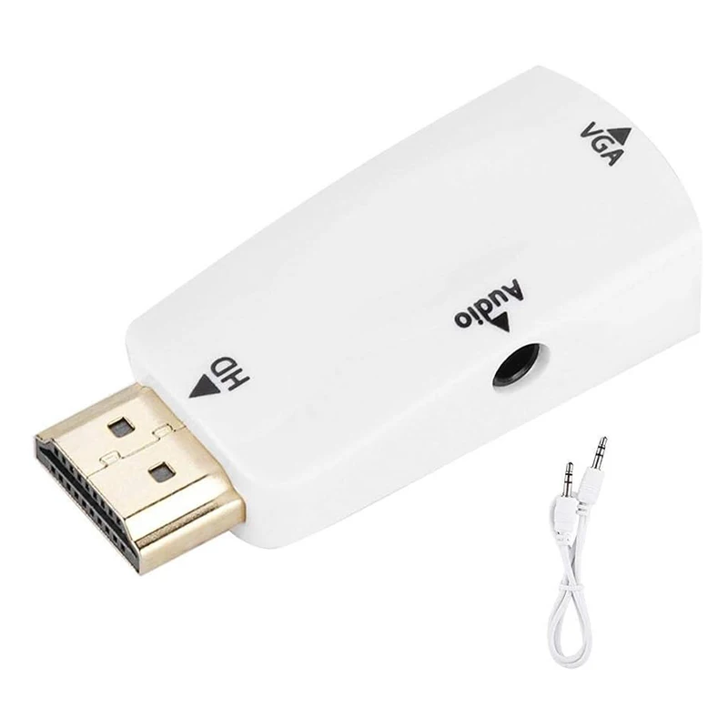 Адаптер для кабеля Дисплея HD-VGA с аудио 3,5 мм только для настольного ноутбука, ПК, монитора, проектора HDTV, Xbox