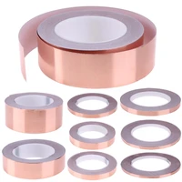 20m 25m copper tape snail adhesive emi shielding conductive adhesive foil tape for stained glass paper circuit electrical repair