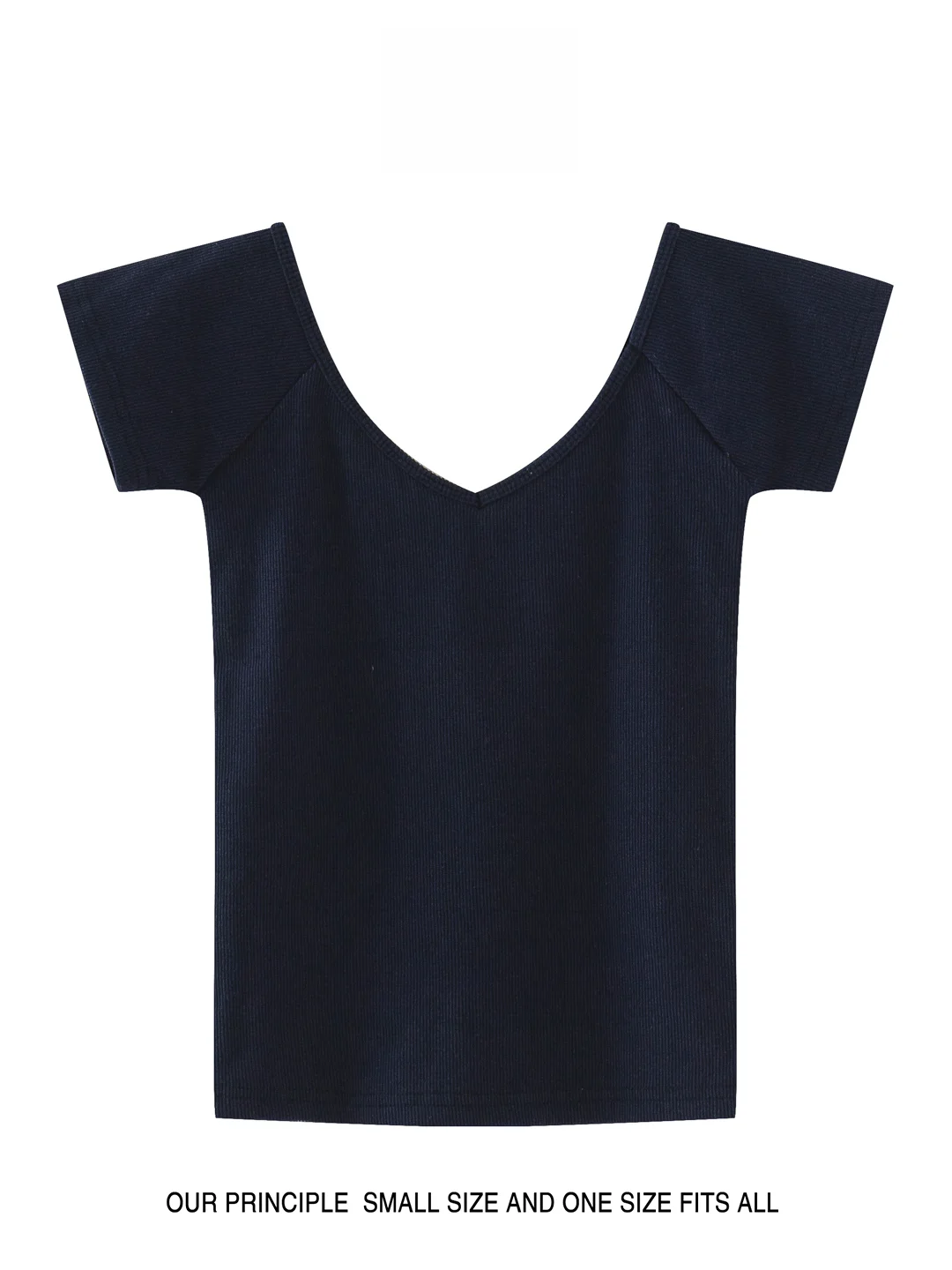 Модная новая футболка BM Zhao Lusi Same Sle V-образный вырез с коротким рукавом облегающий