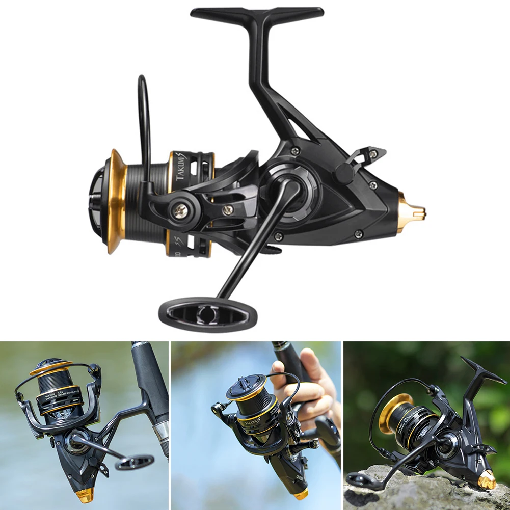 

Катушка для заброса приманки 5,2: 1 4,7: 1, катушка для заброса приманки с длинным радиусом действия 10/12 кг, максимальная нагрузка, металлическая проволочная чашка, легкая для пресной и соленой воды