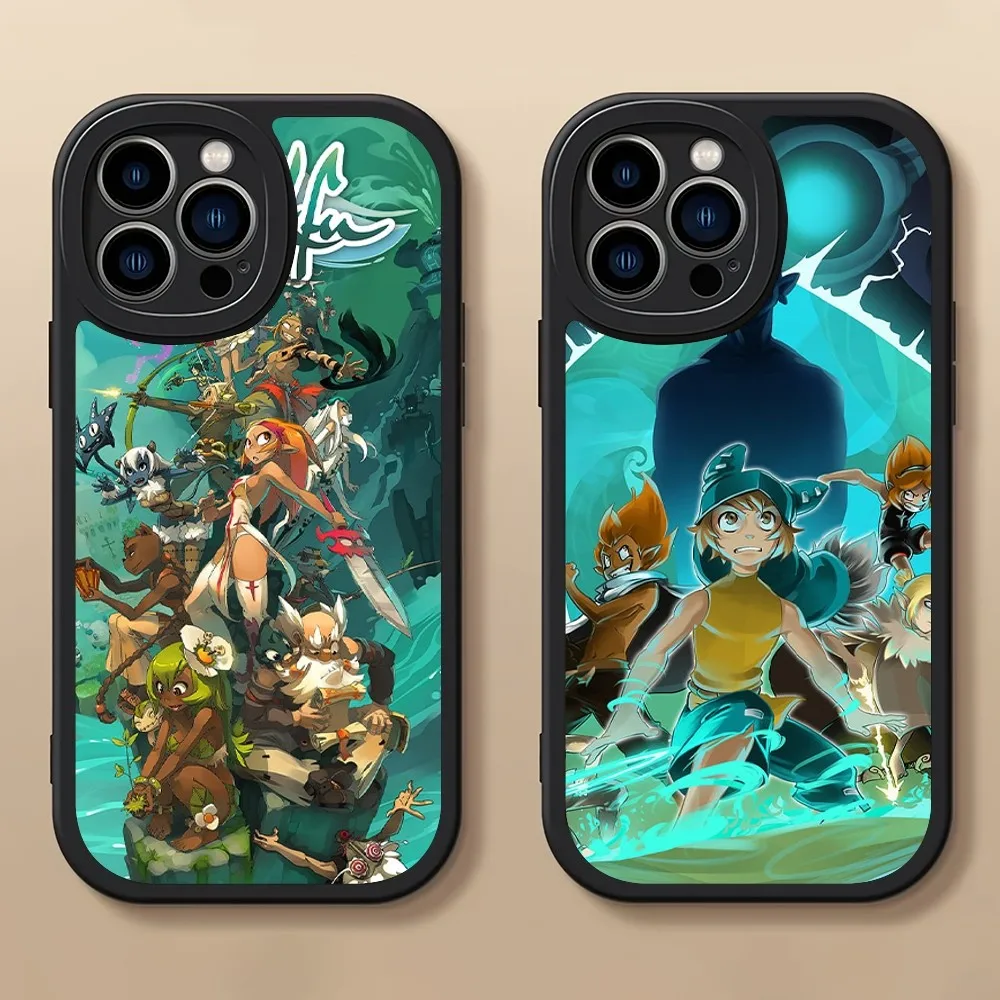 Чехол для телефона Game W-Wakfu iPhone 14 15 11 12 13 X XR Pro MAX Plus Защитная мягкая кожаная задняя