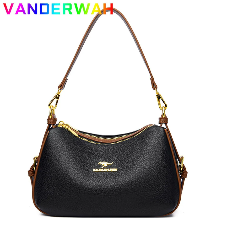 

Роскошные Дизайнерские Сумочки, кошельки, Женские однотонные сумки через плечо из искусственной кожи, повседневные женские сумки-мессенджеры на плечо, сумка