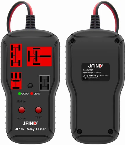 

Тестер Автомобильных Реле, Диагностический Инструмент 12В/24В, Светодиодный Индикатор, Проверка Автомобильного Аккумулятора