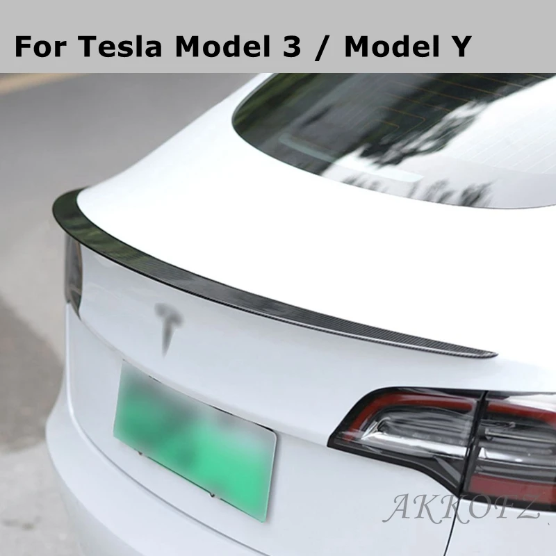 Для Tesla Model3/Model Y высококачественный АБС-материал углеродное волокно черный