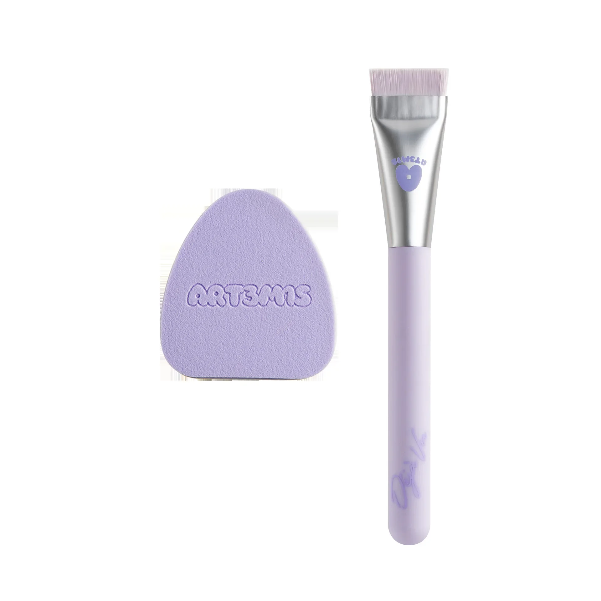 Набор кистей для макияжа ART3M1S пуховка пудры сухая и влажная кисть двойного