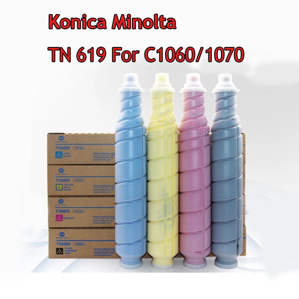 Original US Version TN619 Toner Cartridge for Konica Minolta Bizhub Pro C1060 1070 3070 2060 TN-619