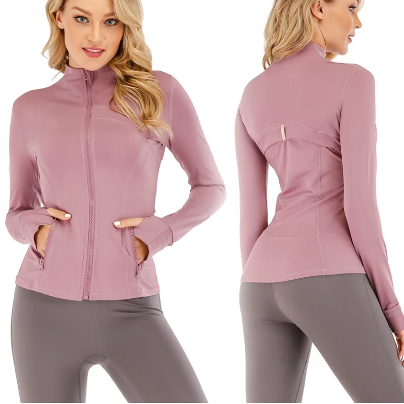 

Lulu Yoga Jacket Women Define Workout Sport Coat Fitness Jacket Sport Quick Dry Activewear Top Solid Zip Up Sweatshirt Sportwear