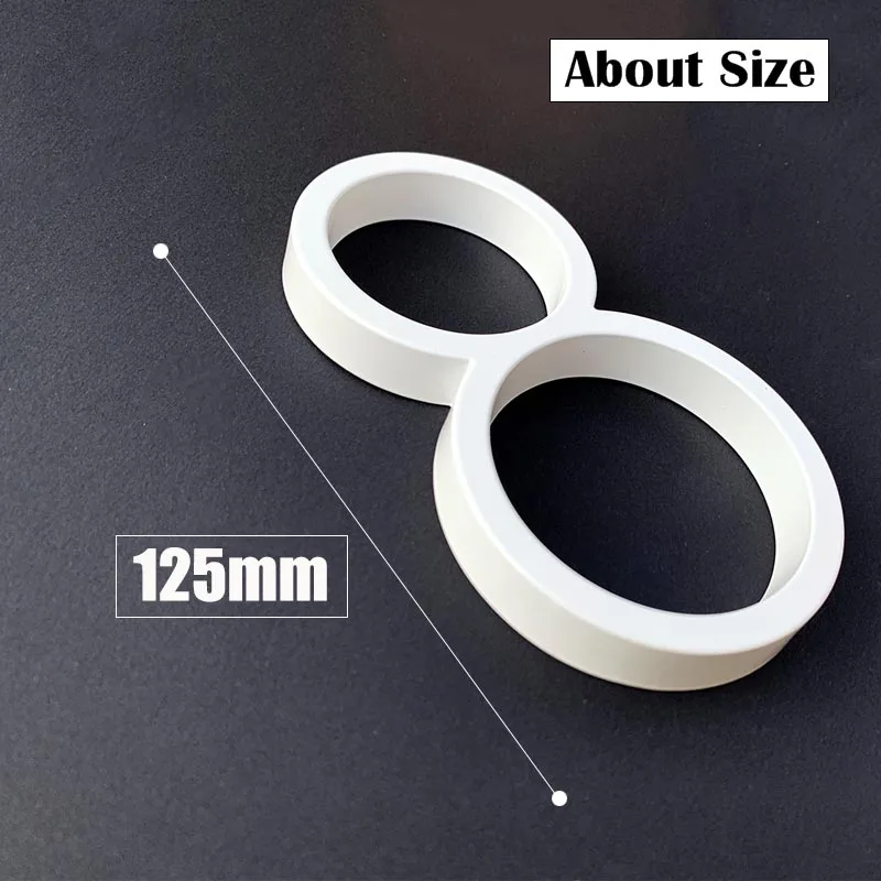 125 мм белые плавающие Номера для дома дверная тарелка с буквами металлическая