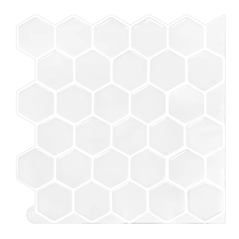 

12*12In Mosaic Tiles Wall Sticker Transfers Flat Printed Covers For Kitchen Bathroom Peel & Stick Waterproof Art Mural