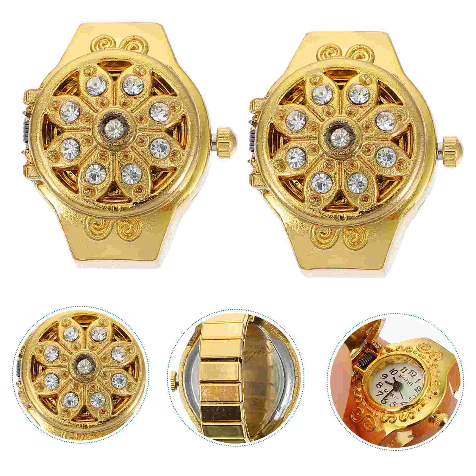 Reloj de anillo de diamante Para Hombres y niñas, diseño de moda,...