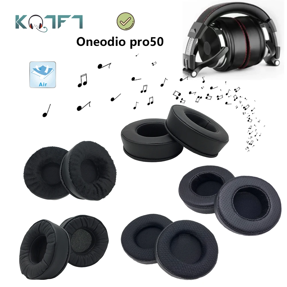 

KQTFT Protein skin Velvet Replacement EarPads for Oneodio pro50 Headphones Parts Earmuff Cover Cushion Cups
