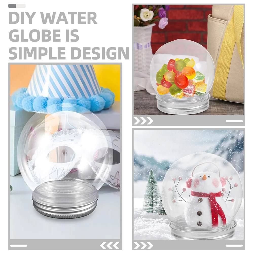Бутылка снежного шара мини-прозрачный снежок планета Земли пустые шары для воды