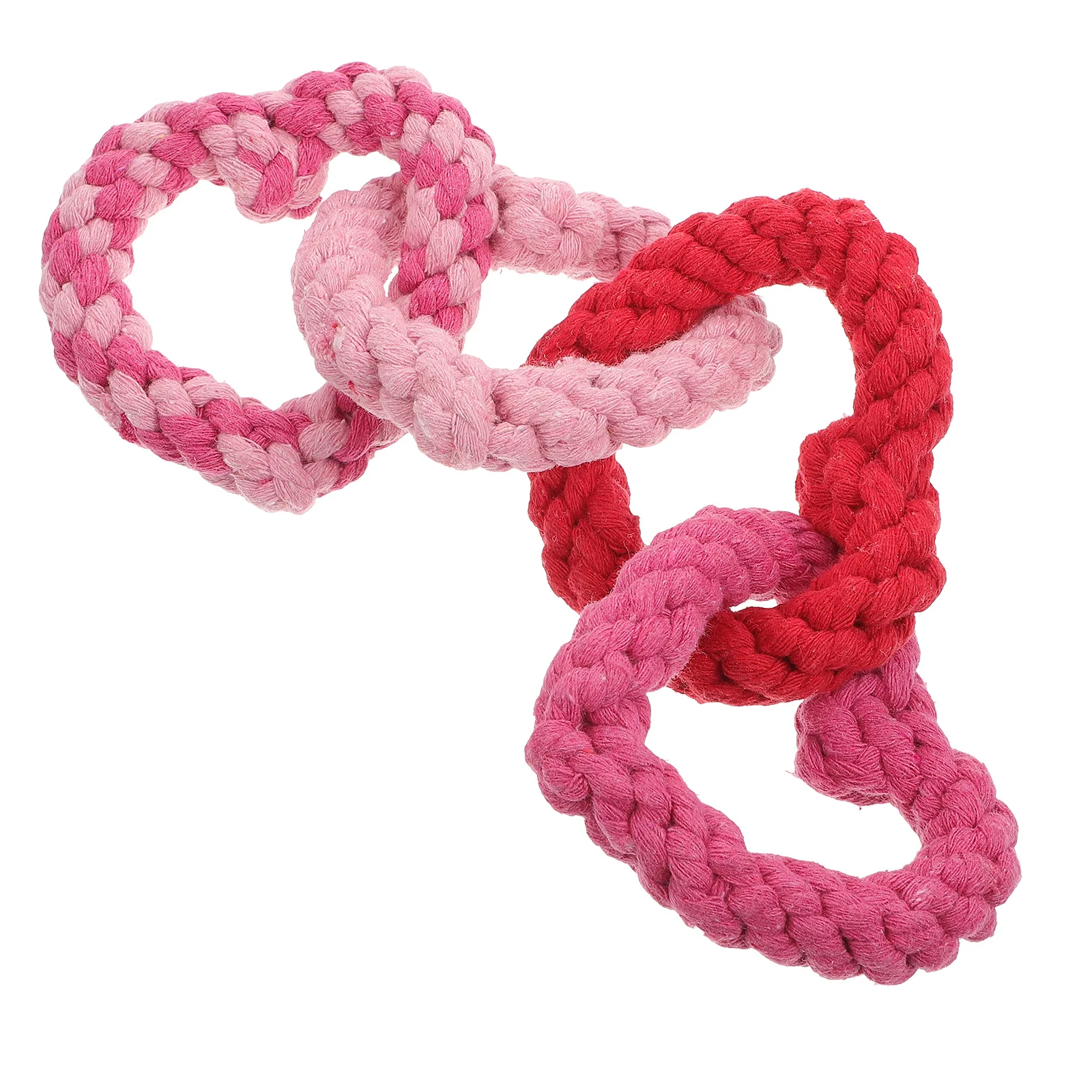 

Pet Cotton Rope Plaything Dog Chewing Supplies Heart-shaped Dog Molar