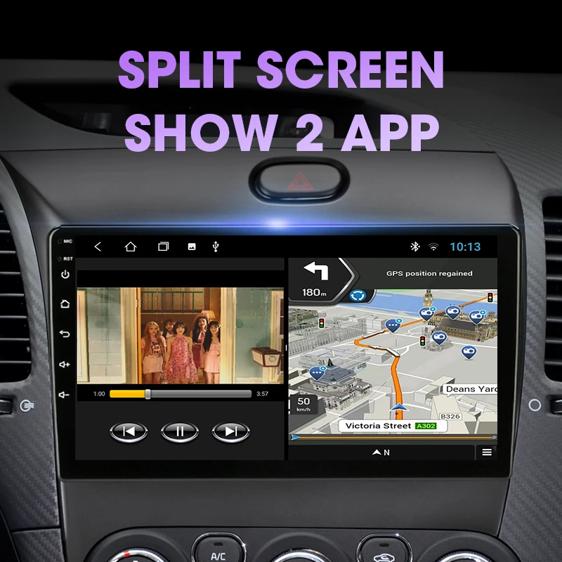 $84.48 2Din Android11 DSP CarPlay Car Radio stereo multimedia Video Player Navigation GPS For Kia K3 Cerato 3 Forte 2013-2017 2 din dvd