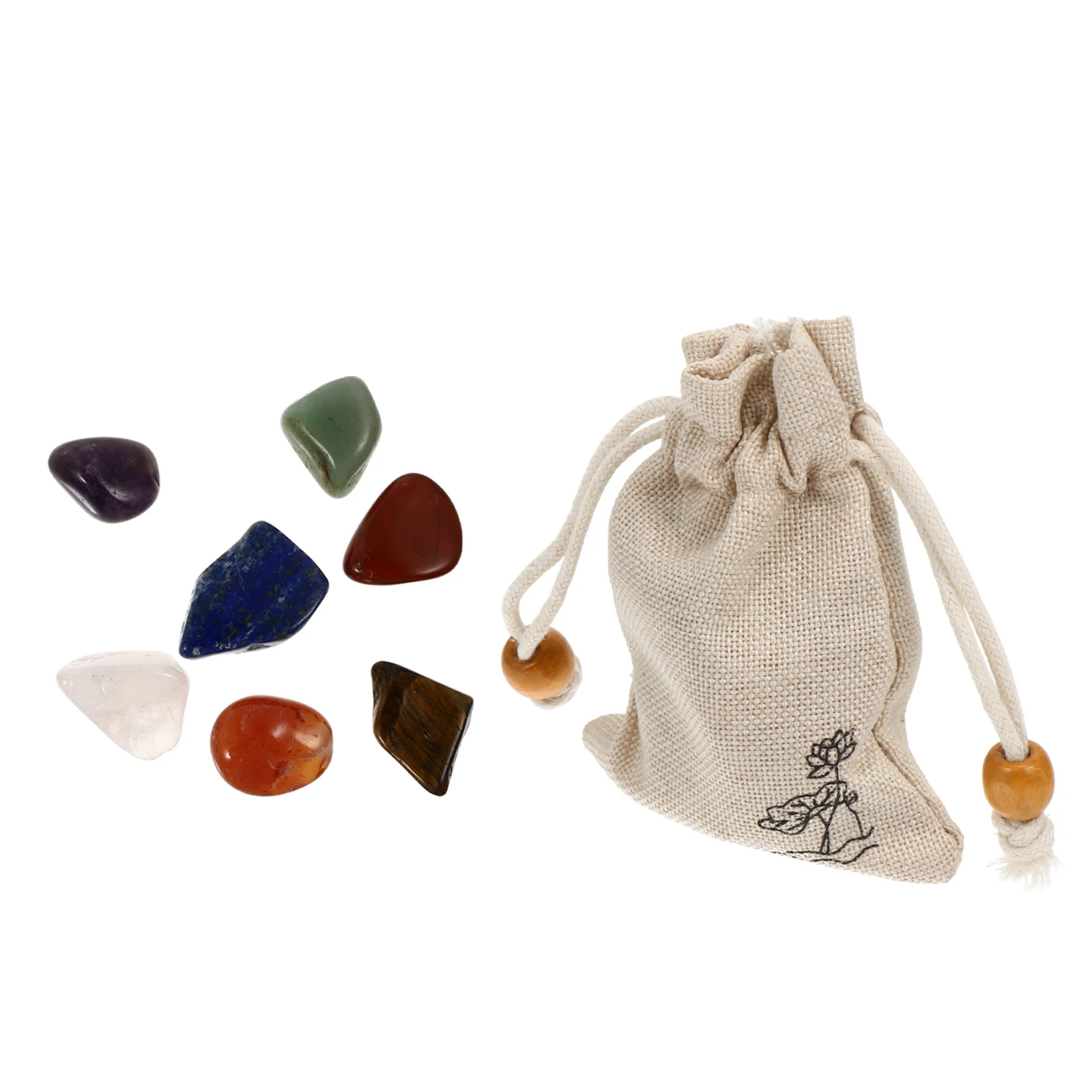 

1 Set Chakra Stones Natural Stones Meditation Stones (Assorted Color)