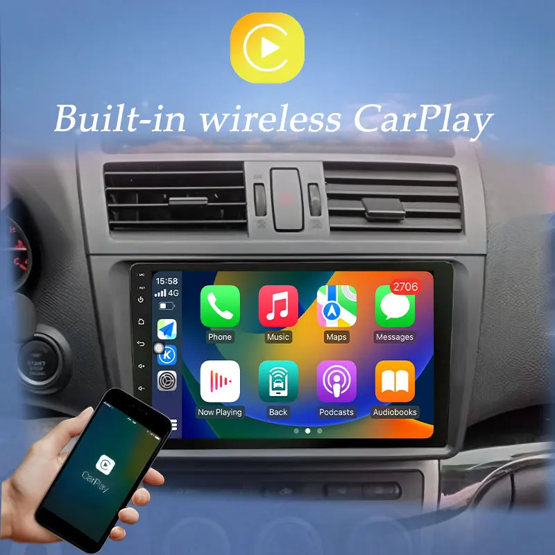 Фото Android 15 для KIA K7 Cadenza 2013-2017 Беспроводной Carplay Автомобильный радиоприемник Мультимедийный плеер GPS-навигация DSP Стерео Авторадио WIFI №3