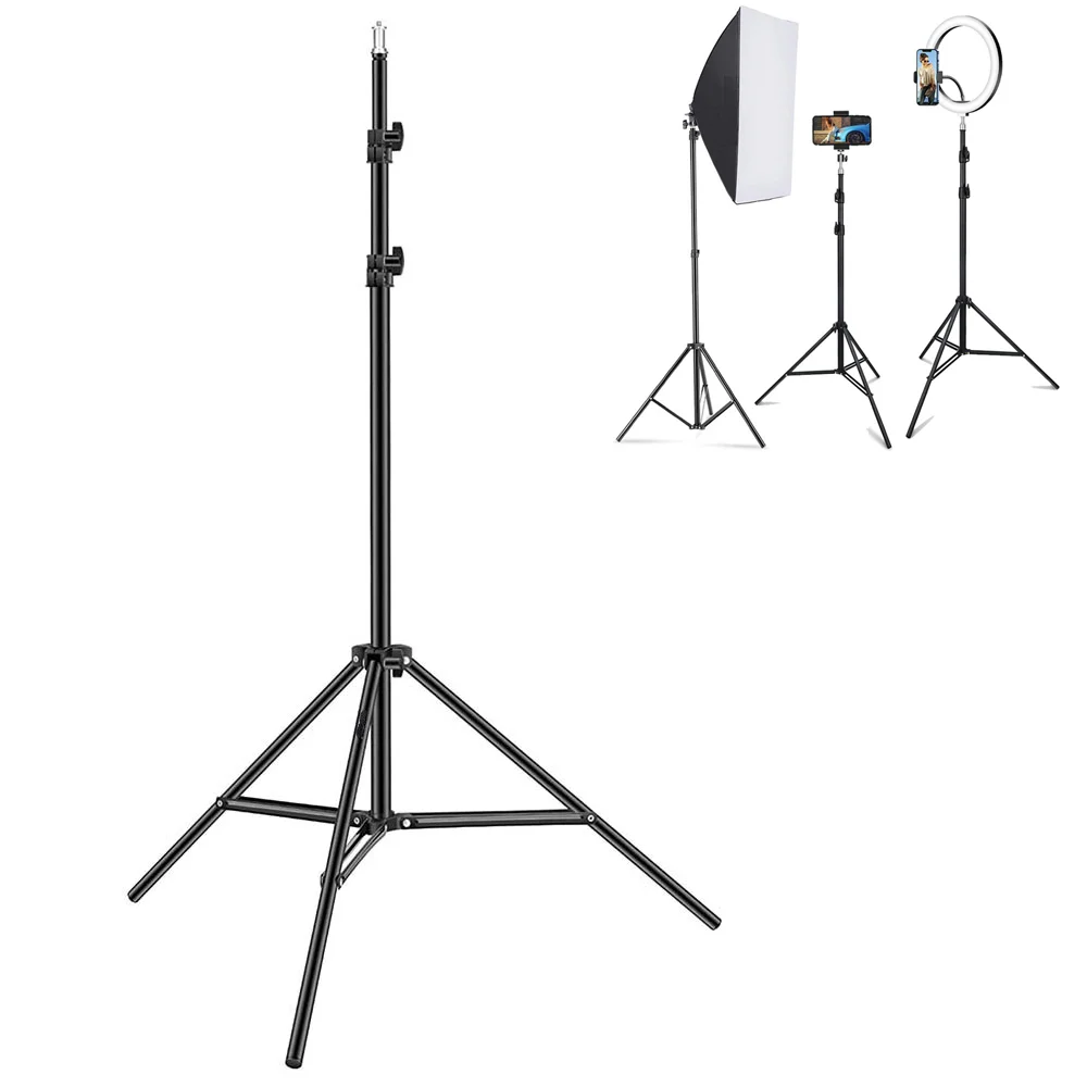 

Photographic 50/120/160cm Lighting Stand Fill Light Stand Tripod Suit For Ring Light With 1/4 Screw Ring Lamp Softbox Ringlight