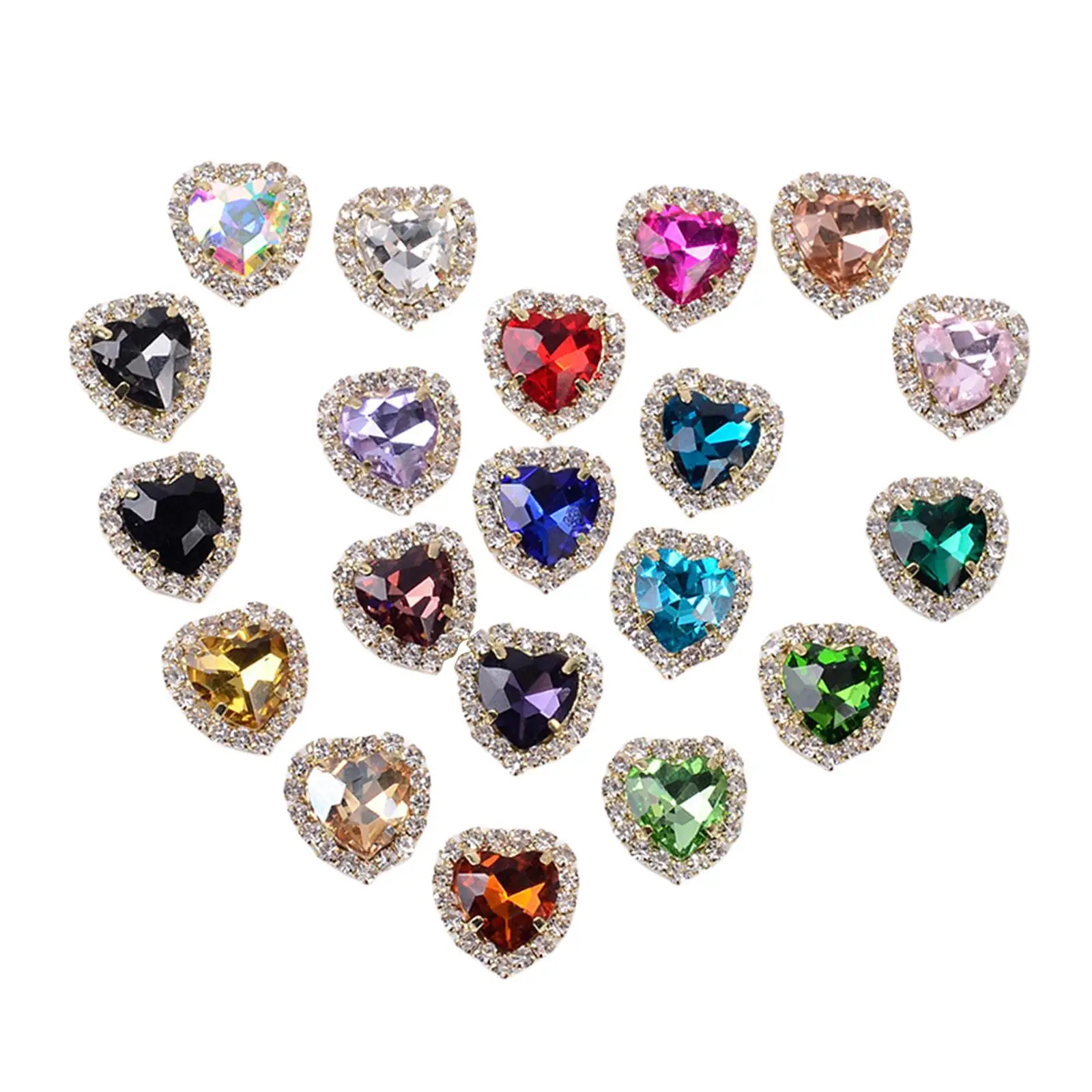 

20x стразы, плоские пуговицы для сумок декор обуви