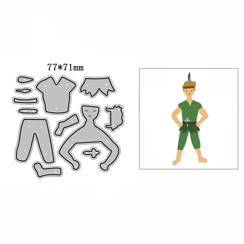 

New Assembled Indians Metal Cutting Die Scrapbook Template Cutting Card Making Decorative Relief Photo Album Diy Crafts