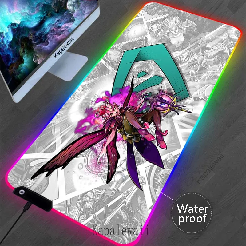 

RGB Waterproof DOTA2 Mouse Pad Large Gamer игровой коврик Mouse Mat LED Backlight Desk Mats Computer Gaming Keyboard Pad 900x400