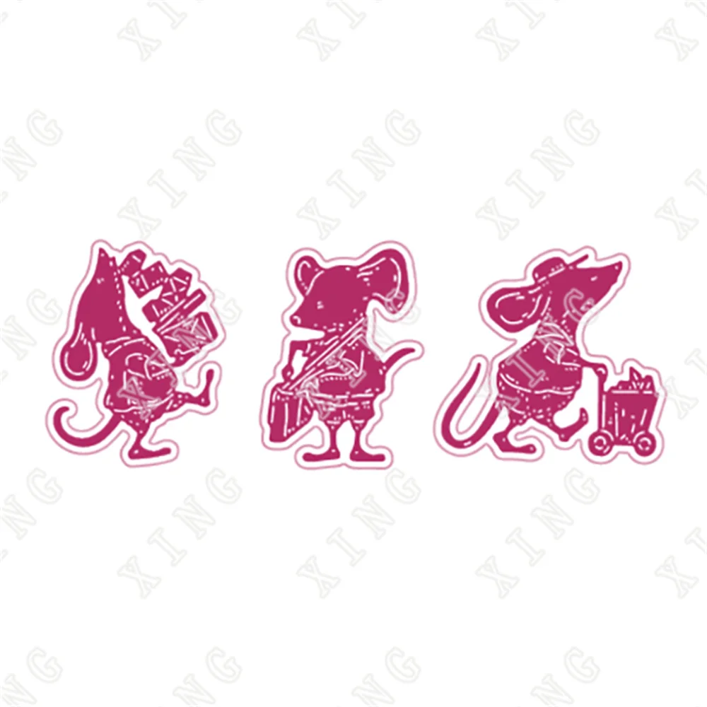 

2022 New Valentines Day Craft Metal Cutting Dies Delivery Mice Die Set Diy Scrapbook Paper Craft Knife Mould Blade Punch Stencil