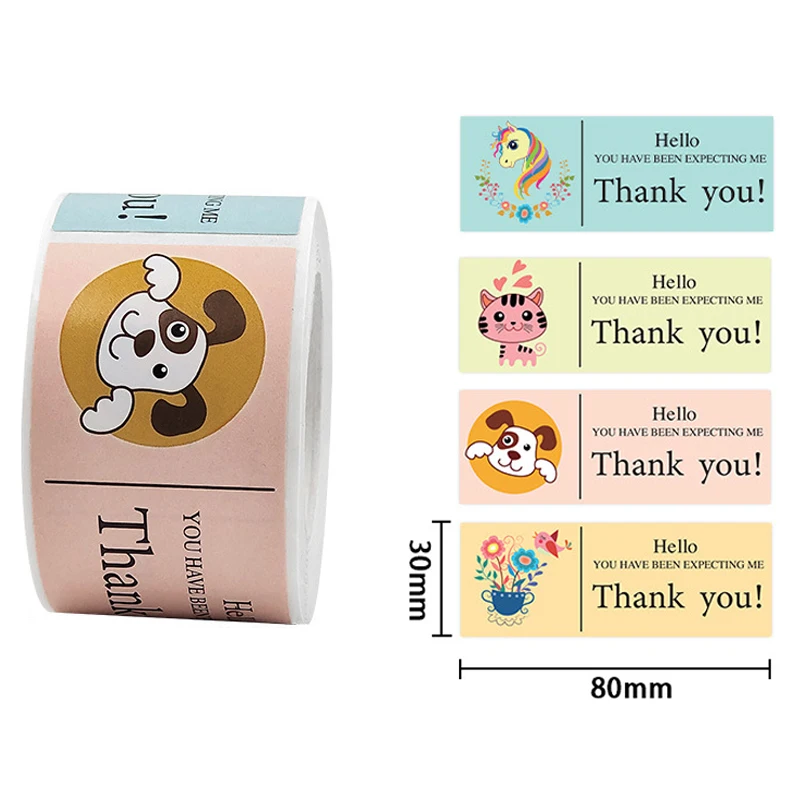 

120pcs This Package Nice To Meet You Too Sticker Seal Label Thank You Small Business Handmade Merchandise Decoration Stickers