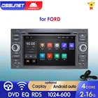 2 Din Android автомобильный DVD-плеер GPS для Ford Mondeo S-max Focus C-MAX Galaxy Fiesta Fusion 2005-2011 Connect Transit Kuga DSP RDS