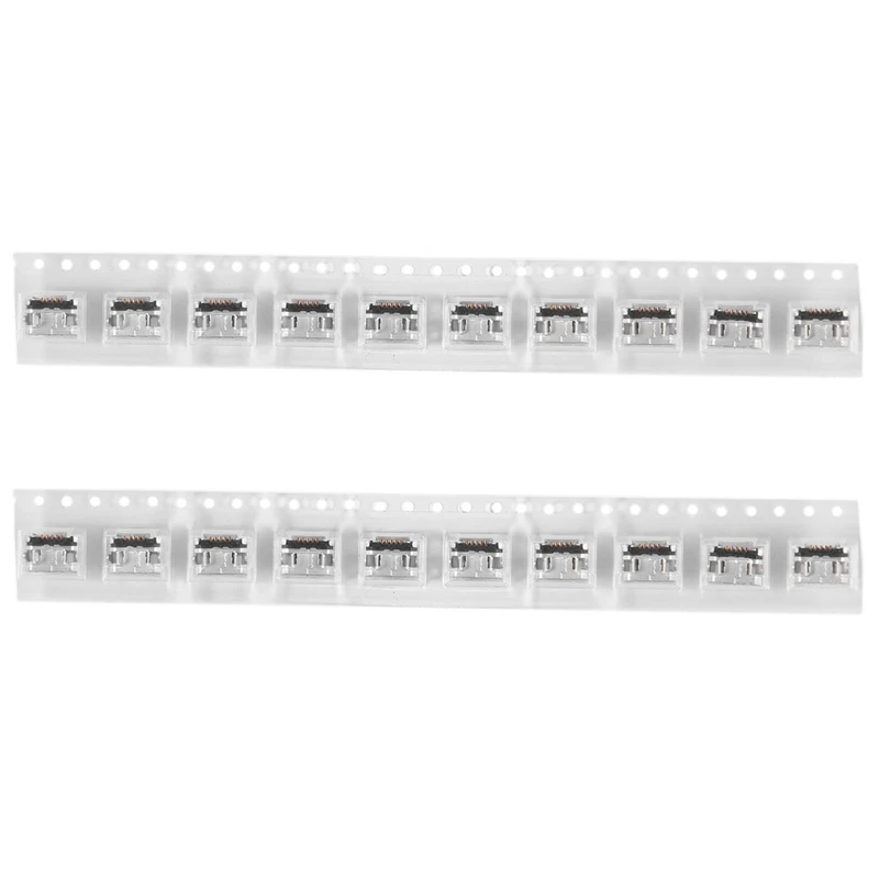 

20 шт., розетка с разъемом Micro USB типа B, 5 контактов