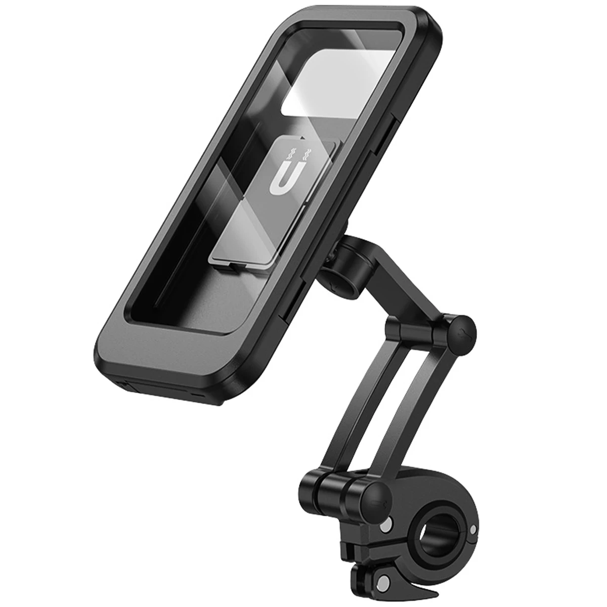 

Bike Phone Holder Motorcycle Phone Mount Anti Slip and Stable Phone Holder with 360° Rotation Waterproof Bicycle Phone Mount for