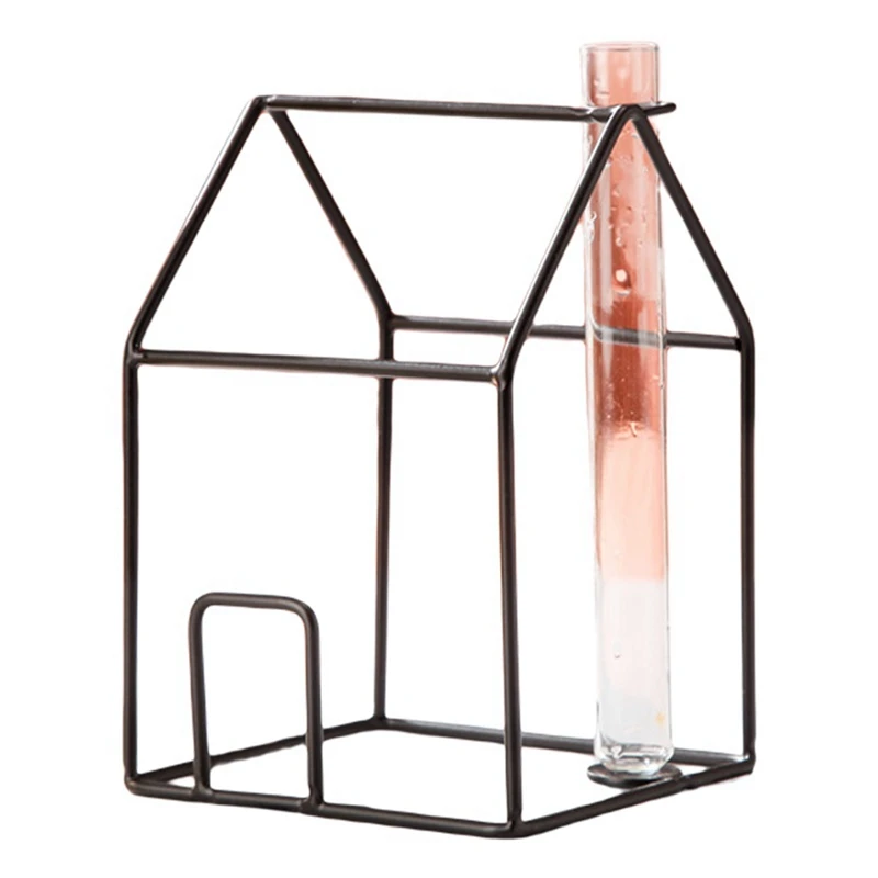 

Eurpure Style Creative House Glass Vase Decoration Nordic Home High-End Electroplating Flower Arrangement