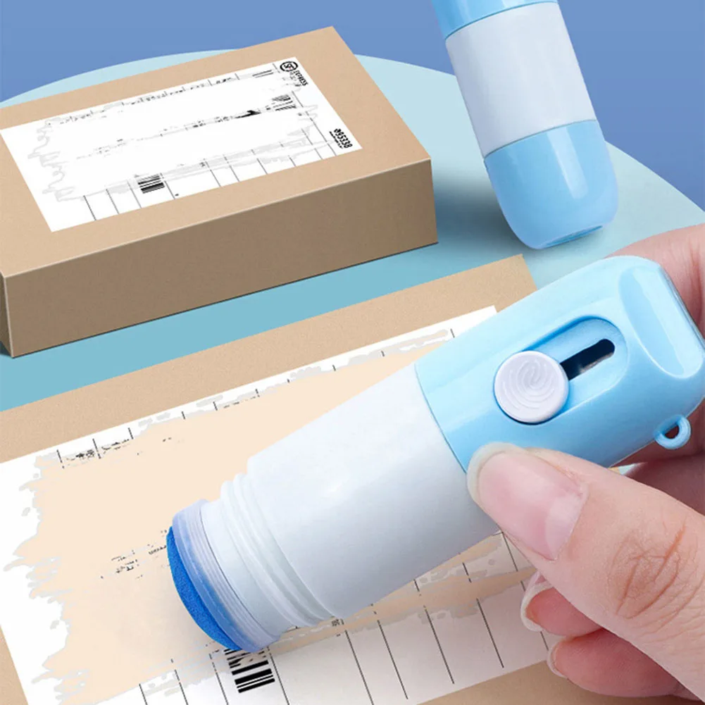 

Thermal Paper Correction Fluid with Unboxing Knife Durable Thermal Paper Data Identity Protection Fluid Thermal Paper Eraser
