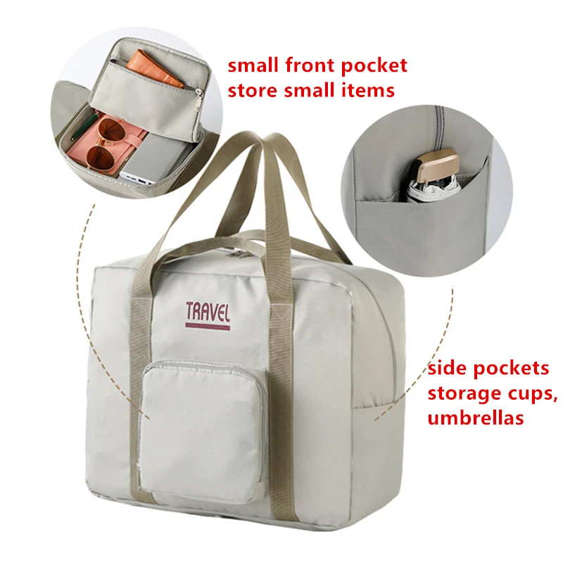 Waterproof Handbag Men Travel Bag Luggage Bag Portable Luggage Bag Large Capacity Moving Packing Organizer Boarding Trolley Bag