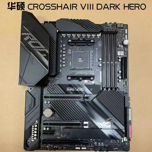 X570 Motherboard ROG Crosshair VIII Dark Hero ATX Socket AM4 for Ryzen 5000 Processor PCIe 4.0 Wi-Fi 6 Used and Not Original box 2