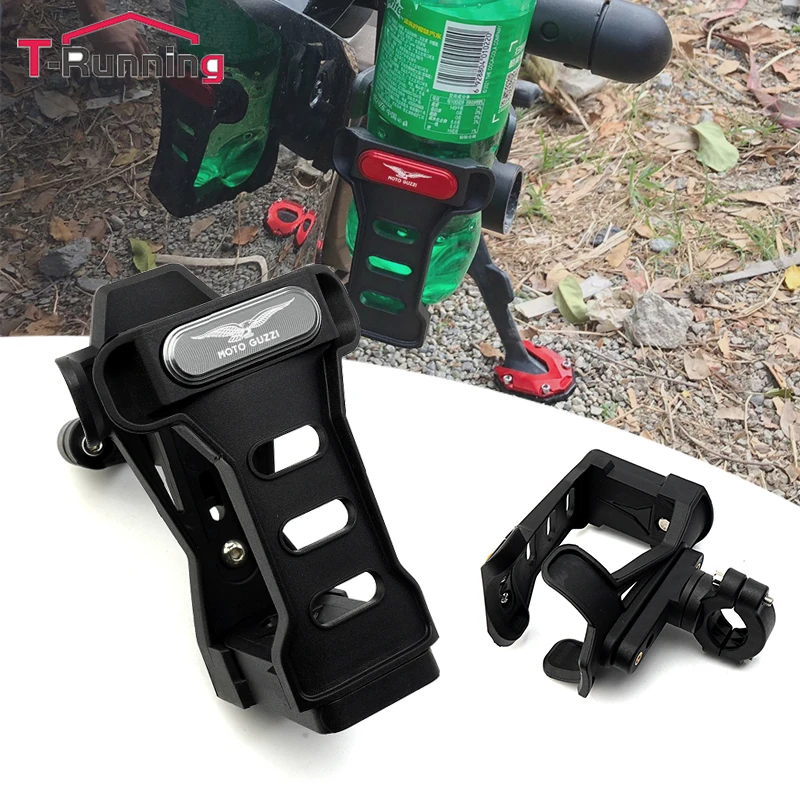 

Motorbike Beverage Water Bottle Cage Drink Cup Holder Sdand For Moto Guzzi V85TT / V9 Roamer Bobber V85 TT V7 Mount Accessories