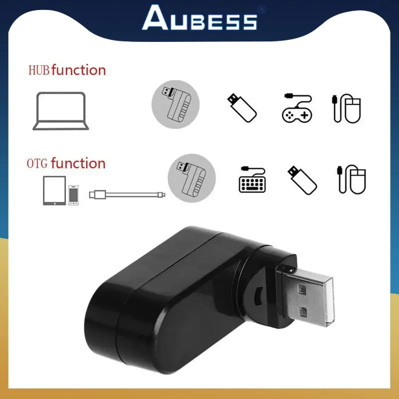 

Usb Multiport Hub High Speed Portable Usb Docking Station Usb 2.0 Rotating Extender Hub Phone Accessories Usb 3 Port Splitter