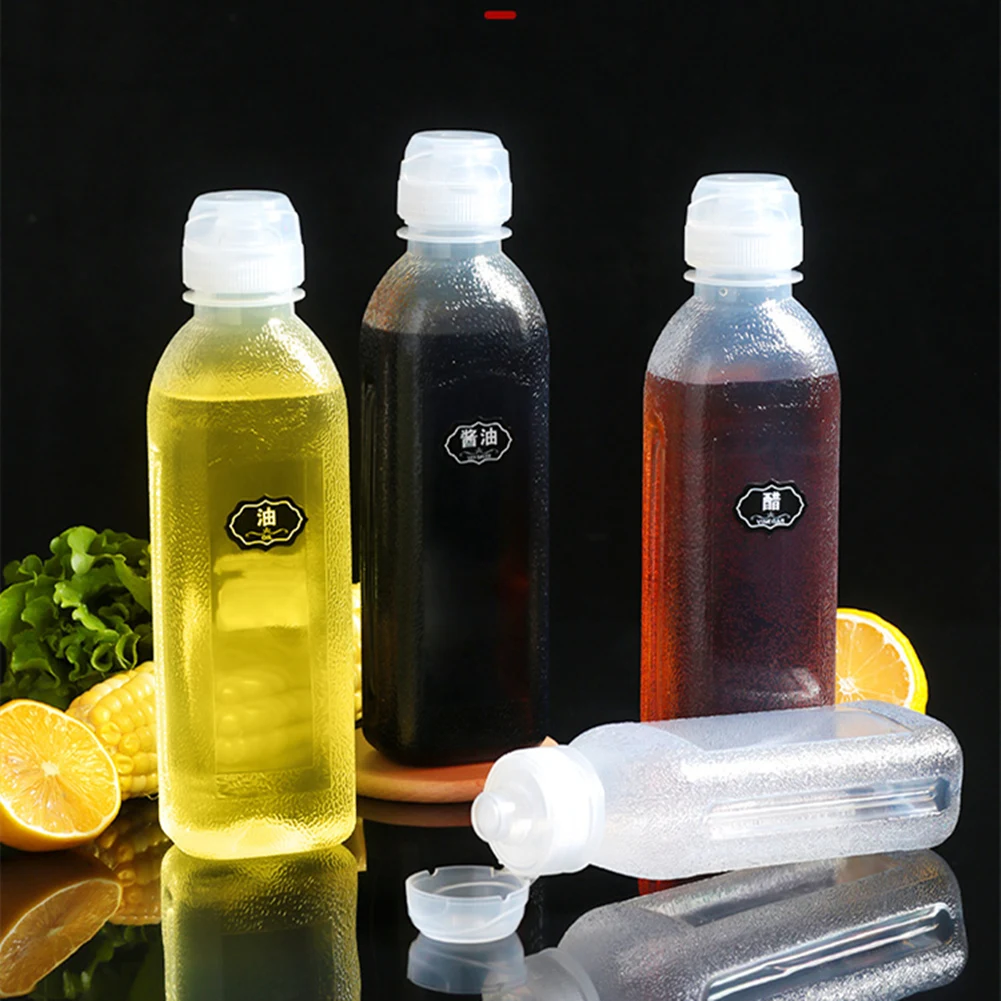 

Kitchen Squeeze Oil Bottle Dispenser Leak Proof Oil Spray Pot pp5 Vinegar Soy Sauce Household Seasoning Condiment Fuel Saving Bo