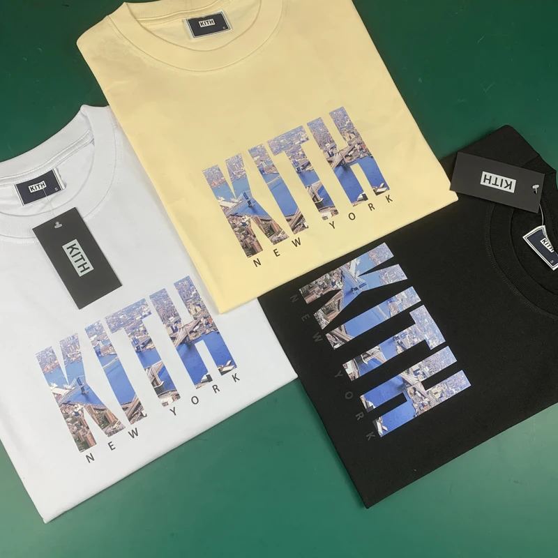 

2022ss New Code 8005 KITH T-shirt Men Women Casual New York 100% Cotton Kith T Shirt