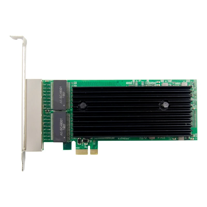 Четырехпортовый сервер PCI-E RJ45 1X Pcie X1 82576 Чип 10/100/1000 Мбит/с Lan 4-портовый серверный