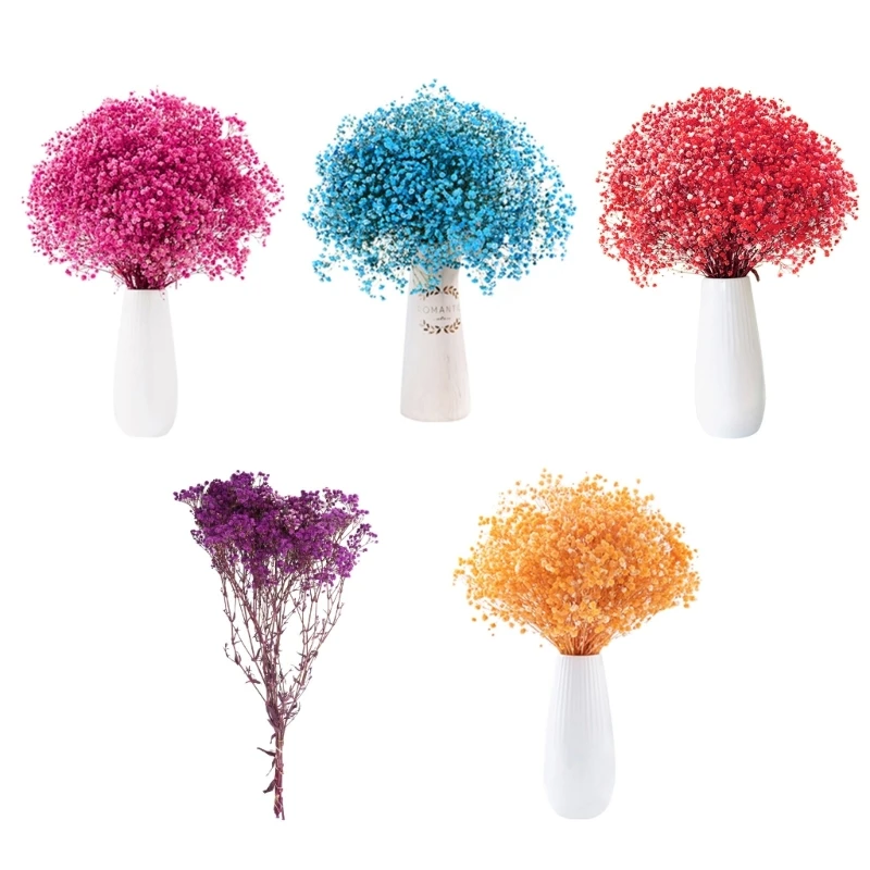 

Everlasting Flowers Baby Breath Gypsophila Bouquets No Trim Public Area Adornment Fashionable Gifts to Women No Vase